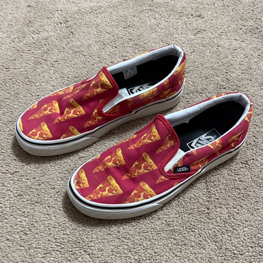 Pepperoni Pizza Vans Slip On Sneakers